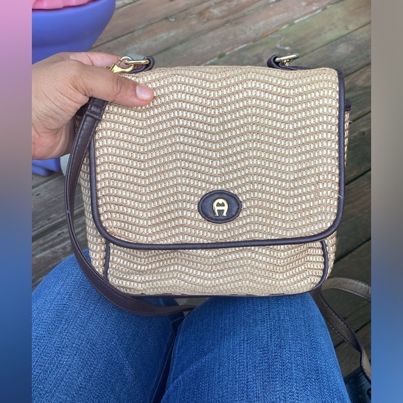 Etienne Aigner Olive and Beige Crossbody Bags - Picture 3 of 6